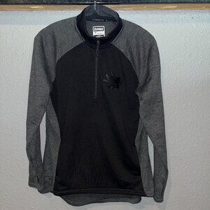 SAN JOSE SHARKS Fanatics Women's Authentic Quarter-Zip Jacket Black/Gray - LARGE